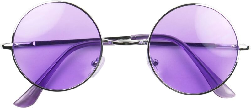 CEREMONYT Sunglasses Round Retro Round Style 70s Sunglasses Colorful Tint Groovy Hippie Mens Womens Shades