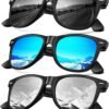 CEREMONYT Sunglasses Browline Sunglasses Men Polarized for Mens and Women Unisex Sun Glasses for Driving UV Protection