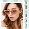 CEREMONYT Sunglasses Cat Eye 8 Pairs Cat Eye Sunglasses for Women  Cat Eye Sunglasses Vintage Sunglasses Trendy Sunglasses for Party
