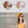 CEREMONYT Sunglasses Round Trendy Small Round Polarized Sunglasses for Men Women Circle Hippie Style Sun Glasses