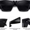 CEREMONYT Sunglasses Square  Oversized Square Cateye Polarized Sunglasses for Women Men Big Trendy Sunnies SJ2115