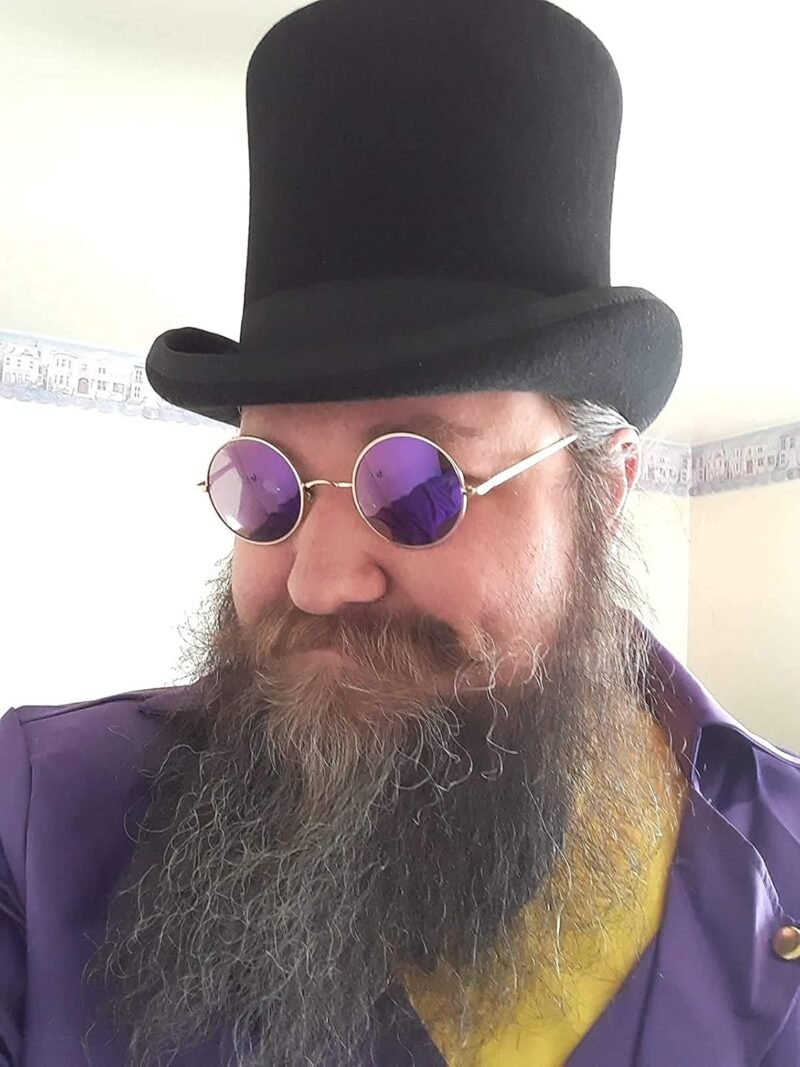 CEREMONYT Sunglasses Round Circle Lennon Glasses Retro Round Polarized Sunglasses Hippie Style Small Circle Sun Glasses