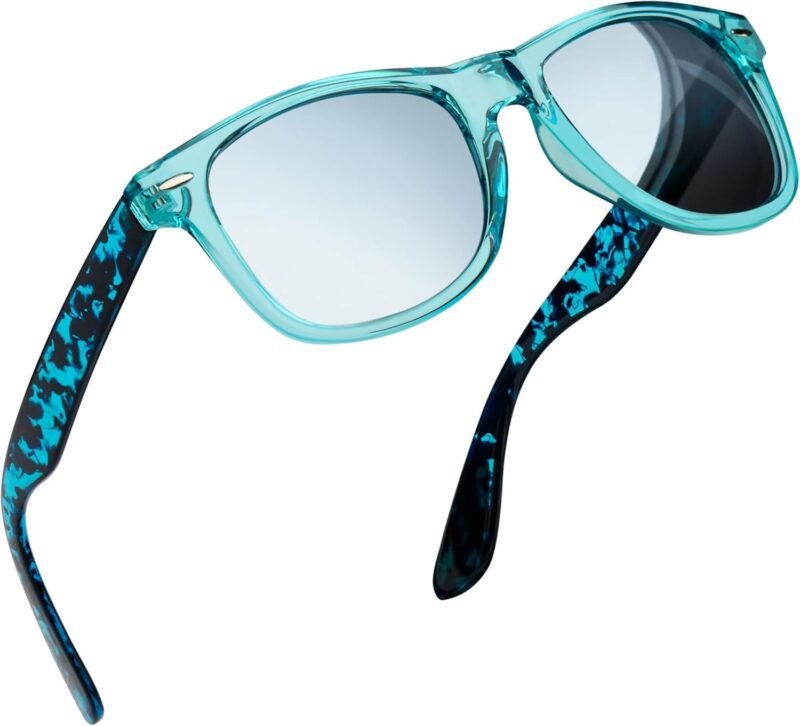 CEREMONYT Sunglasses Browline Square Sunglasses Polarized UV Protection Trendy Designer Sun Glasses Men Women