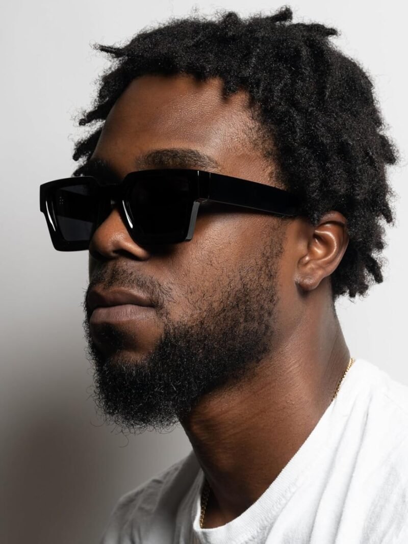 CEREMONYT Sunglasses Square  Sunglasses for Women Men Square Thick Frame Sun Glasses Simple Designer Style Shades