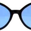 CEREMONYT Sunglasses Cat Eye Womens Oversized Cat Eye Goth Pop Color Lens Plastic Sunglasses