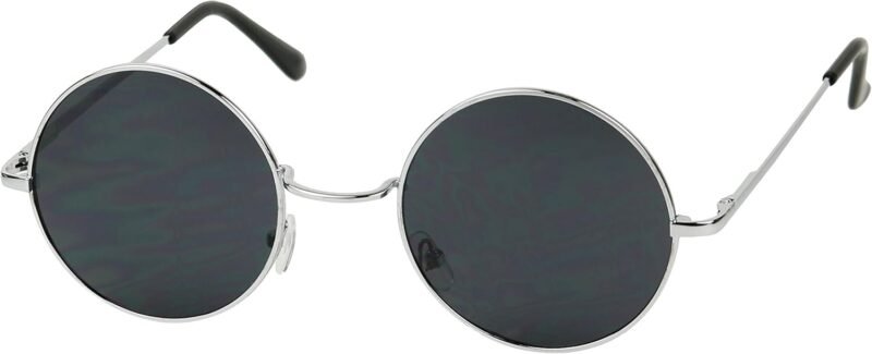 CEREMONYT Sunglasses Round Retro Round Style 70s Sunglasses Colorful Tint Groovy Hippie Mens Womens Shades