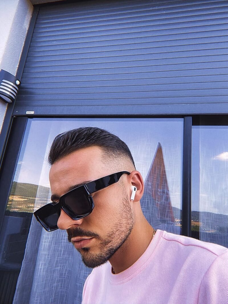 CEREMONYT Sunglasses Square  Sunglasses for Women Men Square Thick Frame Sun Glasses Simple Designer Style Shades