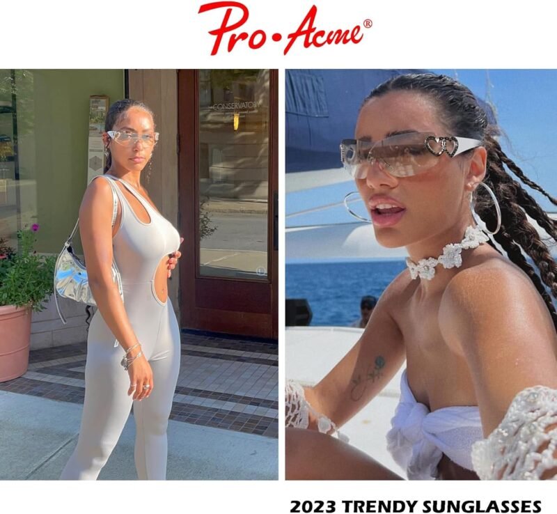 817jXPFHxKL._AC_SL1500 CEREMONYT Sunglasses Wraparound Pro Wrap Around Rimless Sunglasses Women Men, Oversized Fashion Futuristic Sun Glasses Cool Shade 2000S Trendy