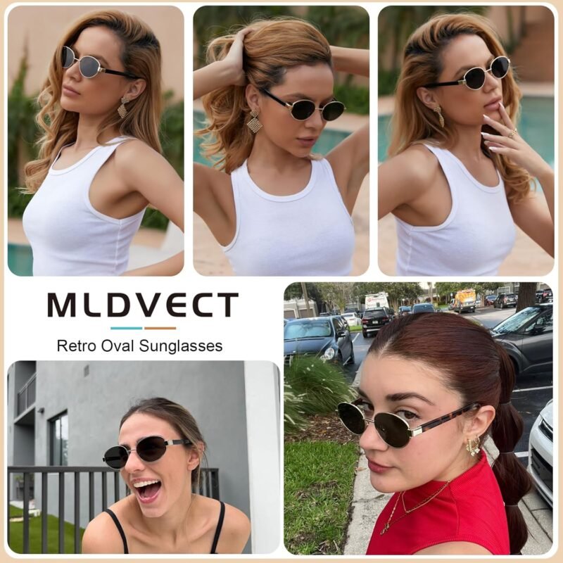 81bBGWCOrQL._AC_SL1500 CEREMONYT Sunglasses Oval Sunglasses Women/Men, Vintage 70s 80s 90s UV400 Protection Eyewear, 56 mm Lens Width