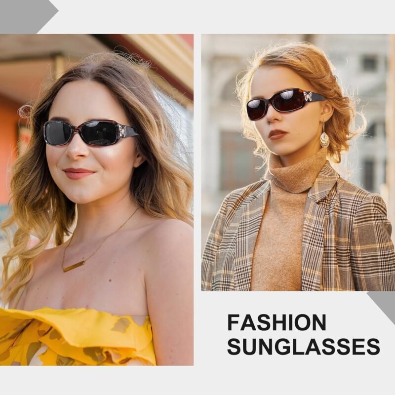 CEREMONYT Sunglasses Wraparound Women’s Polarized Sunglasses – Fashionable Wraparound Butterfly Design with UV400 Protection