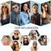 CEREMONYT Sunglasses Round Retro Round Double Bridge Polarized Sunglasses for Women Men Vintage Circle UV400 Sunnies SJ1104
