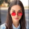 CEREMONYT Sunglasses Round  Retro Vintage Flat Color Circle Round Lens Sunglasses