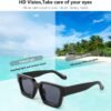 CEREMONYT Sunglasses Square  Retro 90s Square Sunglasses for Women Men Trendy Chunky Rectangle Sunglasses UV400 Protection B2385