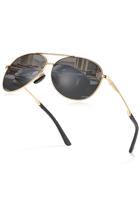 aviator sunglasses for men polarized sunglasses uv protection trendy sunglasses brown