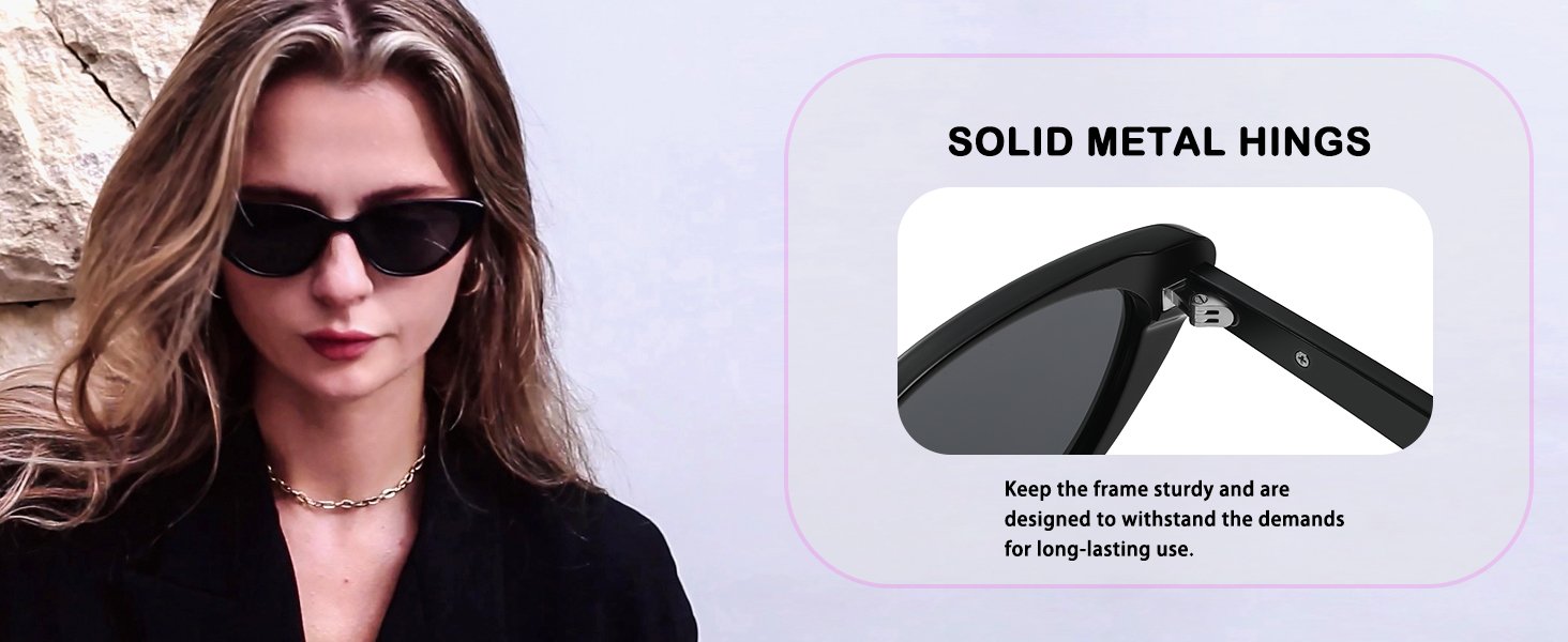 Vintage Narrow Cat Eye Sunglasses