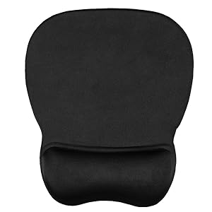 Foam Wrist Support Mouse Pad Black