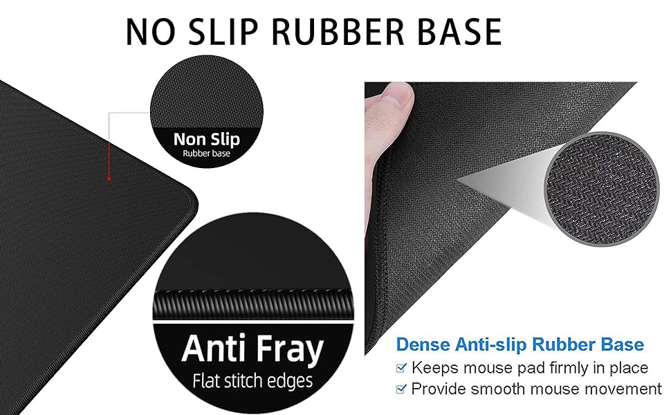 Rubber non-slip base